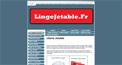 Desktop Screenshot of lingejetable.fr