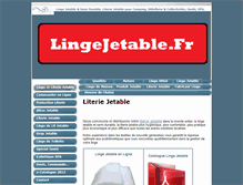 Tablet Screenshot of lingejetable.fr